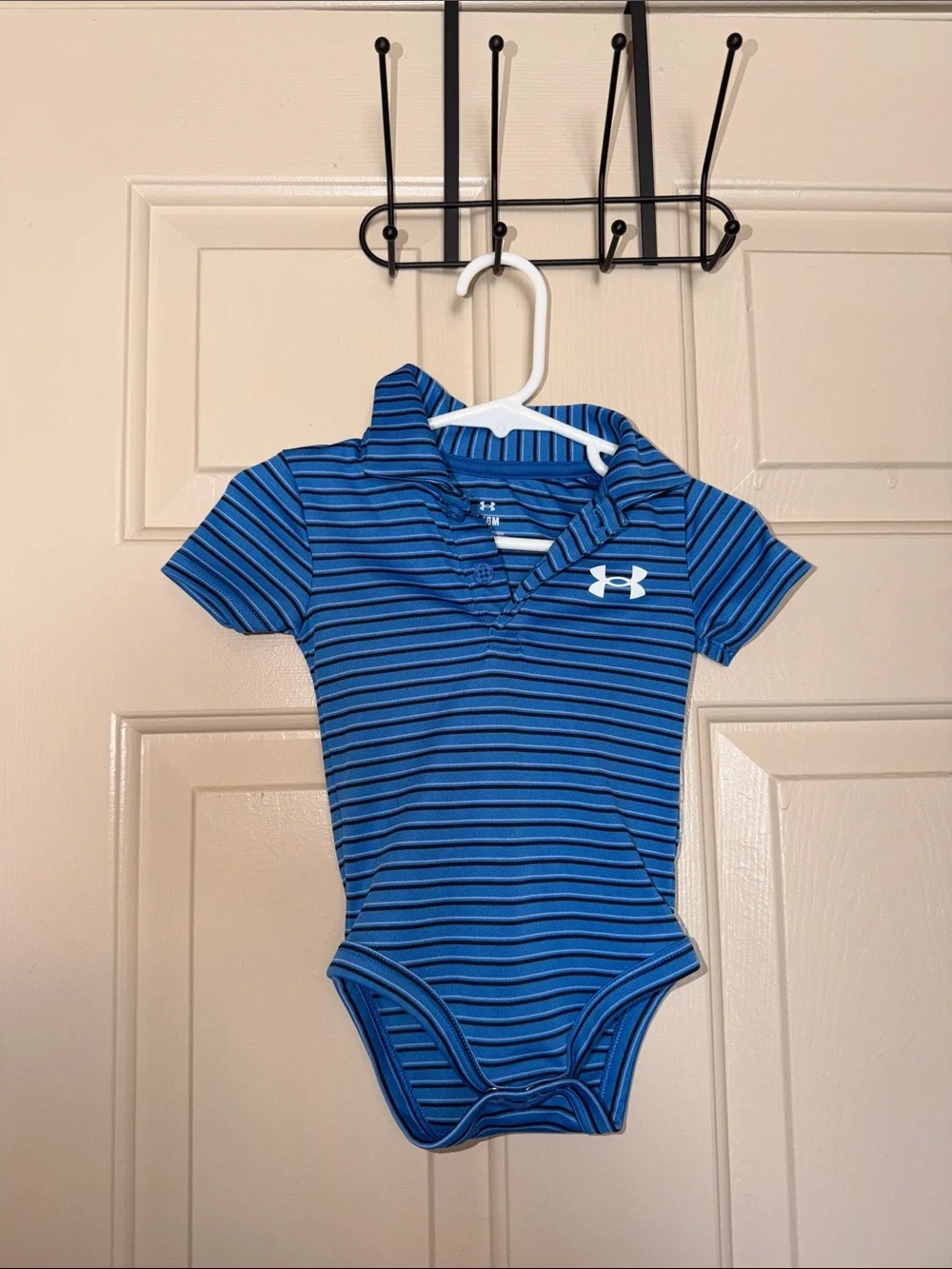 Under Armour Royal Blue Striped Polo Bodysuit